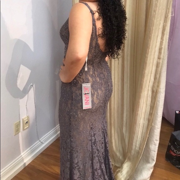 Jovani Fitted Lace Prom Dress, Old Hollywood Glam